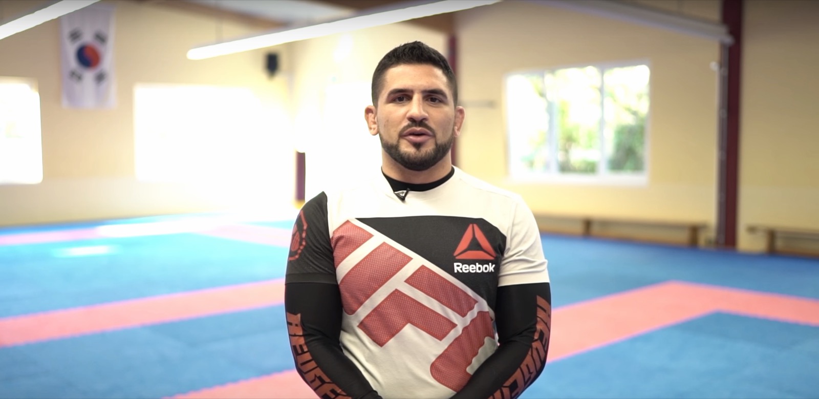Karen Darabedyan speaking on the mats at KD MMA